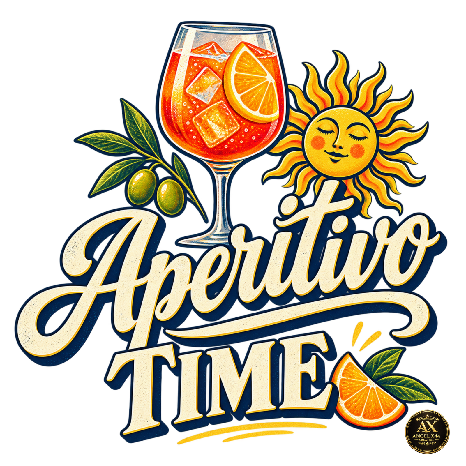 Design Aperitivo Time în stil retro italian