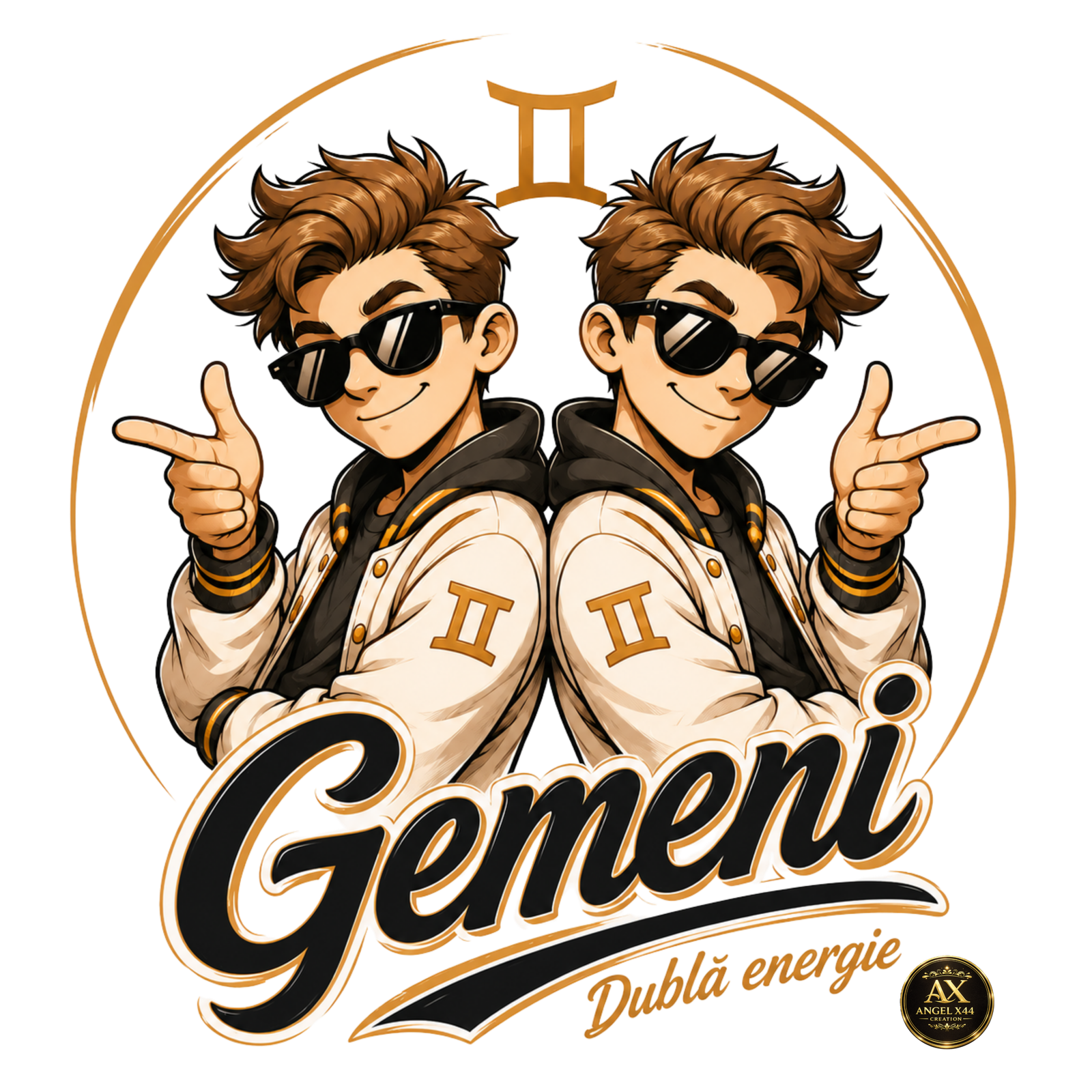 Design zodiac Gemeni