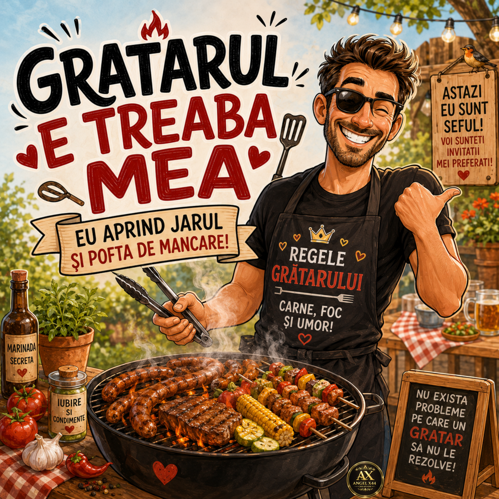 Poster Gratarul e treaba mea