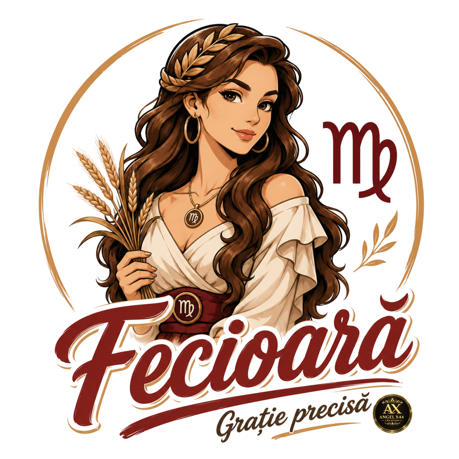 Design zodiac Fecioara