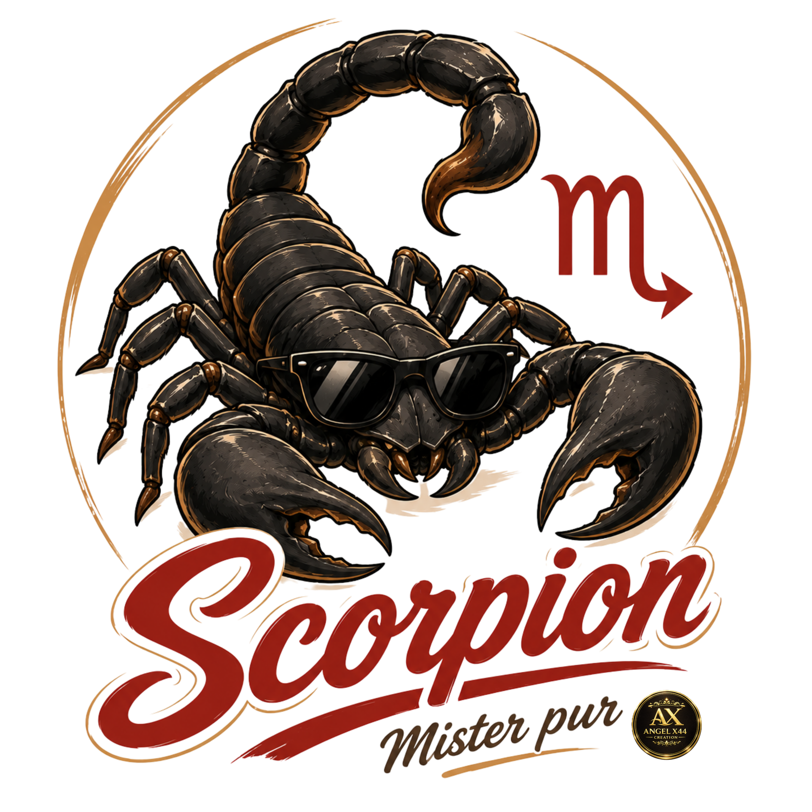 Design zodiac Scorpion