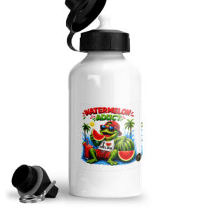 Bidon sport din aluminiu 400 ml cu design Watermelon Addict – ANGEL X44