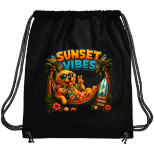 Rucsac tip sac negru Sunset Vibes – ANGEL X44
