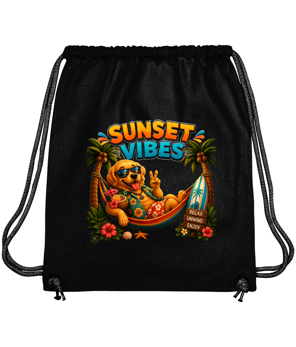 Sunset Vibes – Rucsac tip sac Gym Bag | ANGEL X44 Rucsac tip sac negru Sunset Vibes – ANGEL X44