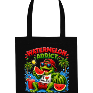 Watermelon Addict – geantă Tote din bumbac organic cu design tropical ANGEL X44