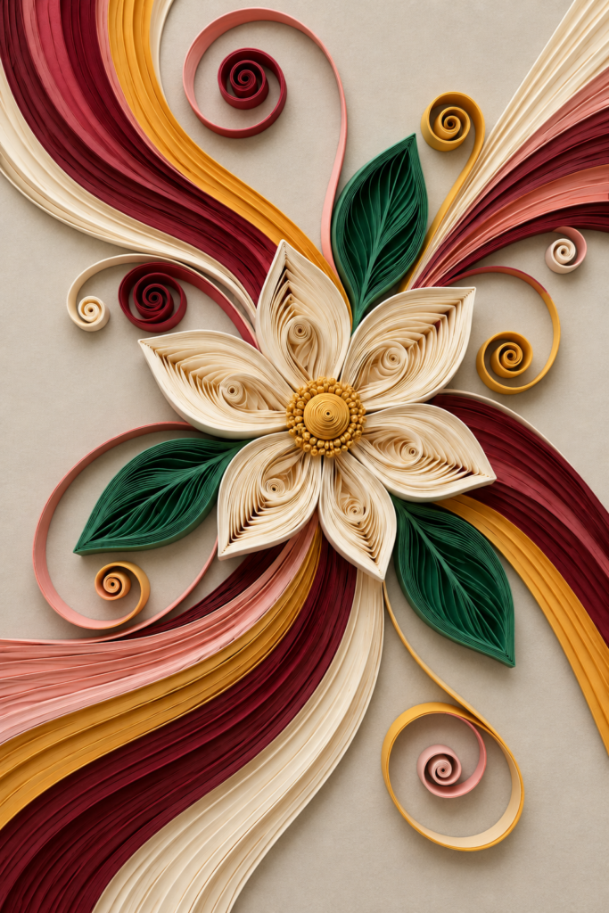Ordine în haos, lucrare decorativă în stil quilling