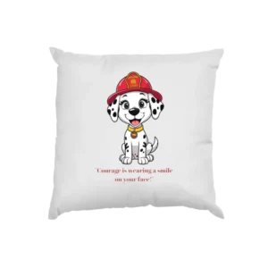 Pernă decorativă cu cățel pompier – Happy Fire Pup