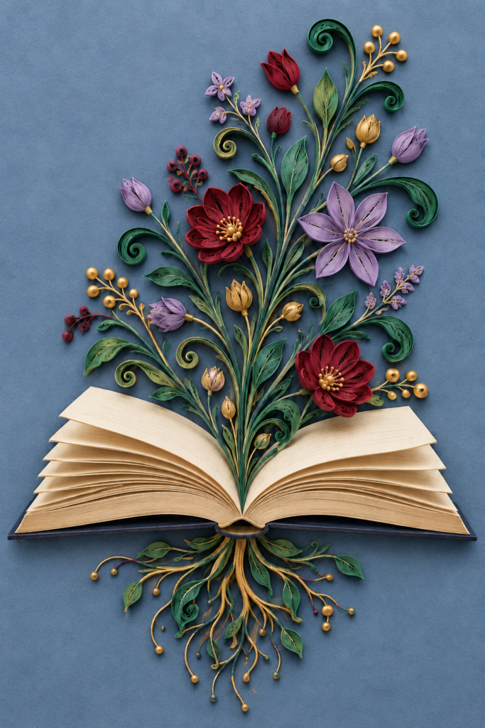 Visul prinde rădăcini, lucrare decorativă în stil quilling
