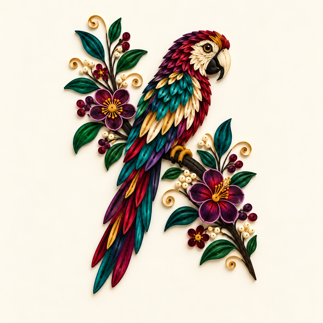 Pasărea paradisului – Tablou canvas decorativ – ANGEL X44 Tablou canvas cu pasărea paradisului, în culori vibrante, design artistic pentru decorarea locuinței – ANGEL X44.